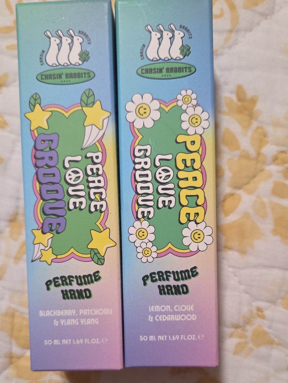Lotion Chasin' Rabbits Peace Love Groove Perfume Hand -